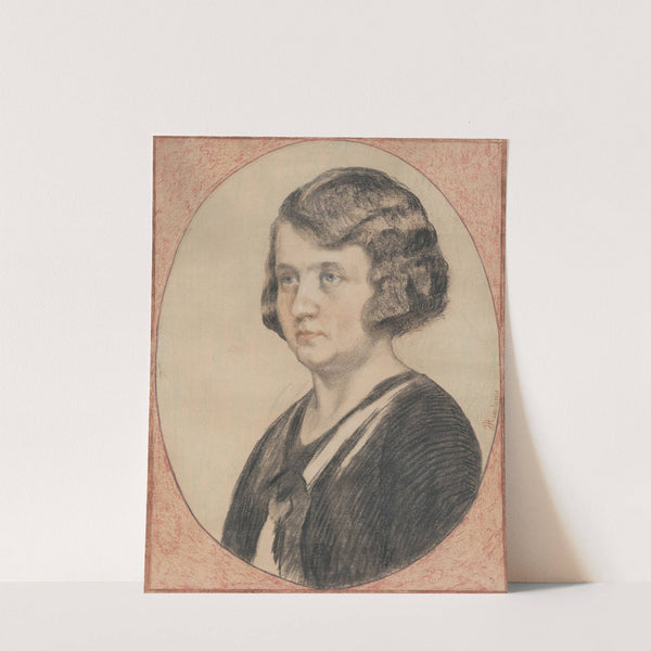 Portrét Márie Hanulovej by Jozef Hanula