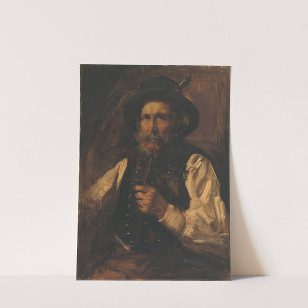 Portrét muža s fajkou by Gejza Kukán