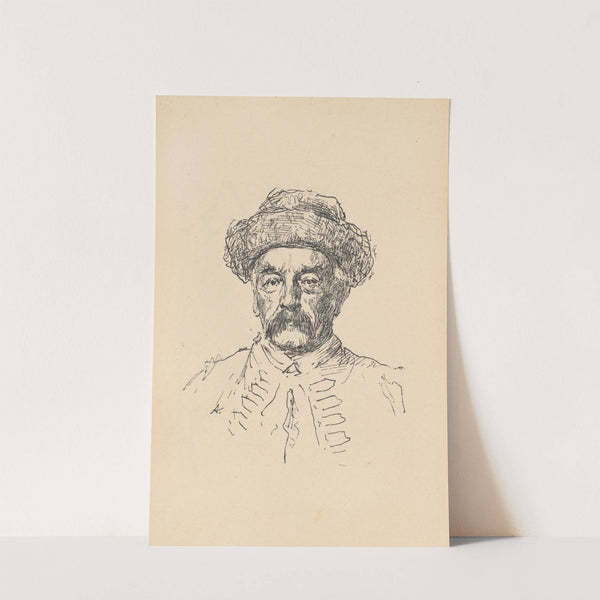 Portret nieznanego mężczyzny. (1896) by Aleksander Augustynowicz