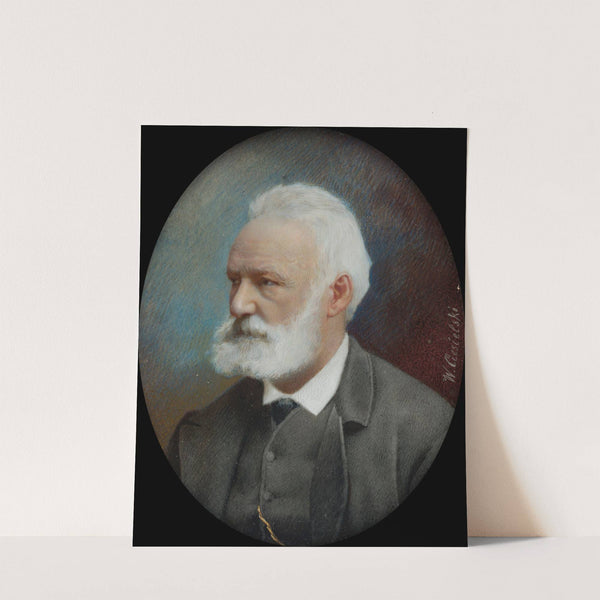 Portret pisarza francuskiego Wiktora Hugo (1802-1885) (1887) by Władysław Ciesielski