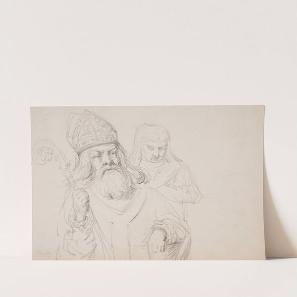 Portret świętego - szkic by Stanisław Cercha