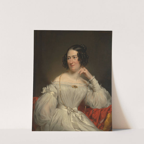 Portret van Abrahamina Henriëtte Wurfbain (1808-1883), echtgenote van Jacob de Vos Jz by Jan Adam Kruseman