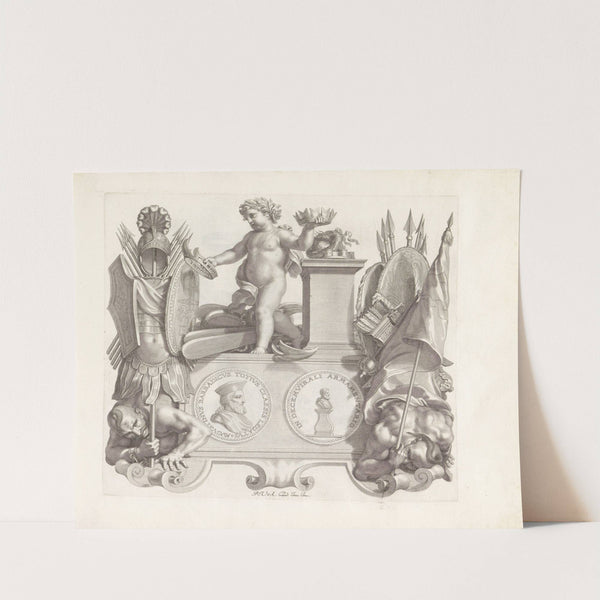 Portret van Agostino Barbarigo en de personificatie van Ambitie (1673-1743) by Robert van Audenaerde