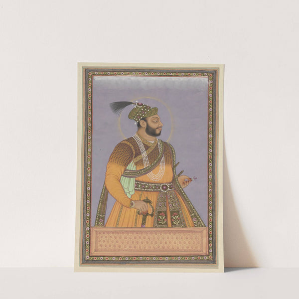 Portret van Ali Adil-shah, zoon van Sultan Mahmud na zijn vader is hij heerser van Bijapur geweest (1686)