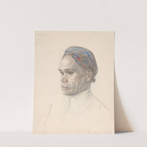 Portret van Amat by Jan Veth