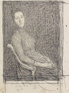 Portret van Anna Dorothea Veth-Dirks, zittend naar rechts
