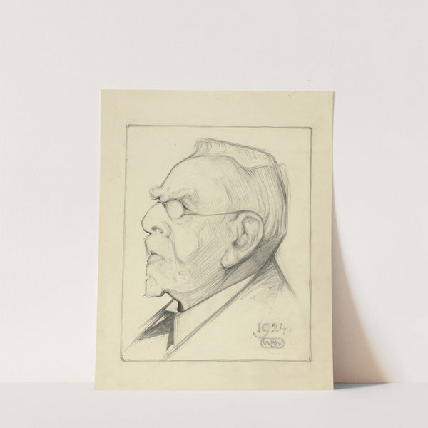 Portret van August Allebé (1992) by Bernard Willem Wierink