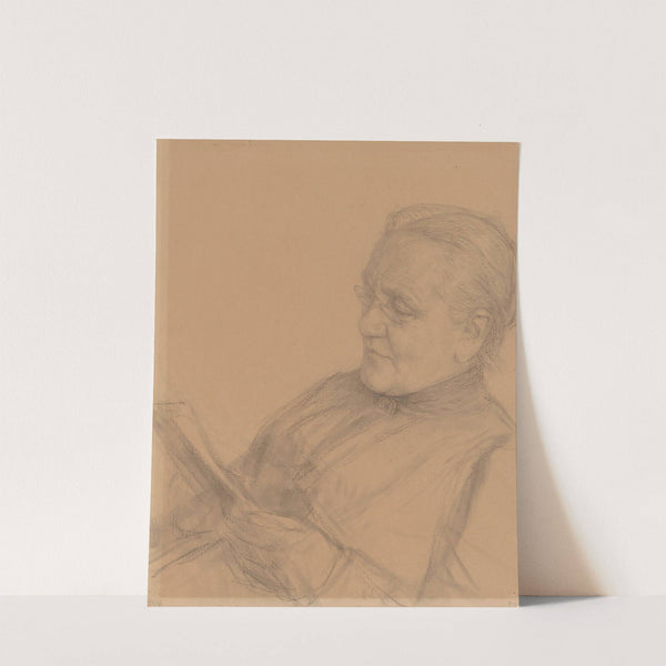 Portret van Barendina Hermina Muhring, lezende by Jan Veth