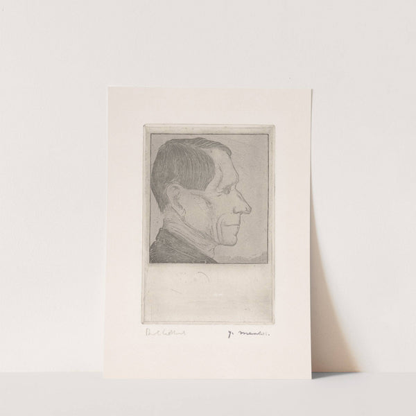 Portret van Beint Mankes (1915) by Jan Mankes