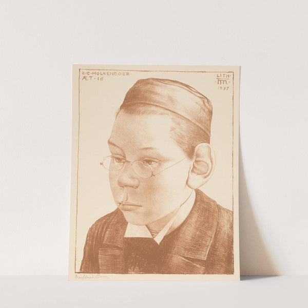 Portret van Bernard Molkenboer by Theo Molkenboer