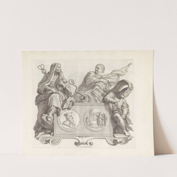 Portret van Daniele Barbarigo met de personificatie van de Kracht van Welsprekendheid (1673-1743) by Robert van Audenaerde