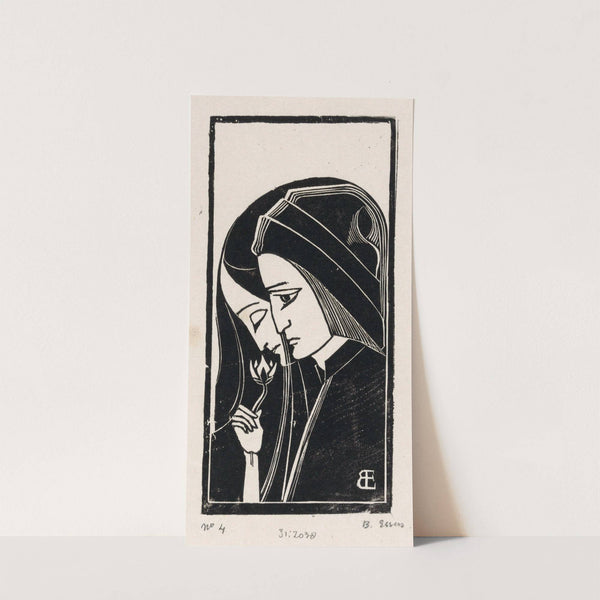 Portret van Dante Alighieri en Beatrice Portinari (1922) by Bernard Essers