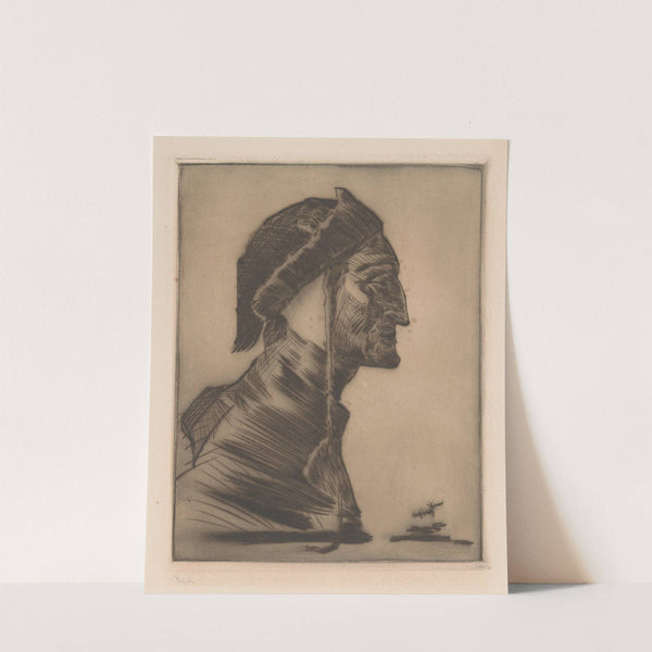 Portret van Dante Alighieri by Willem van Konijnenburg