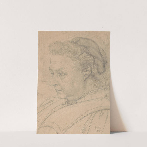 Portret van de moeder van de kunstenaar, Mevrouw S. Roland Holst-Posthumus by Richard Nicolaüs Roland Holst