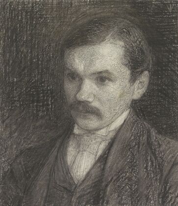 Portret van de schrijver Frederik Willem van Eeden.