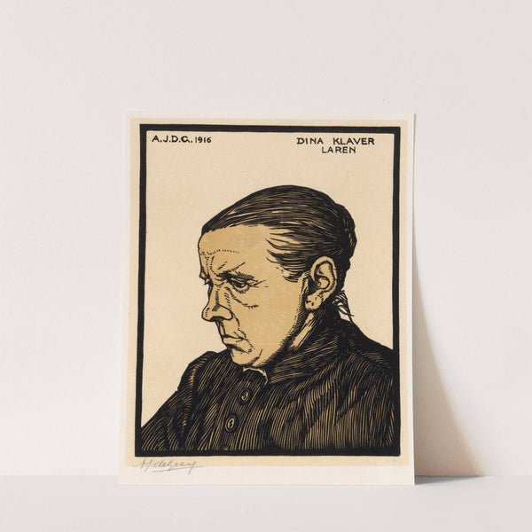 Portret van Dina Klaver (1916) by Julie de Graag