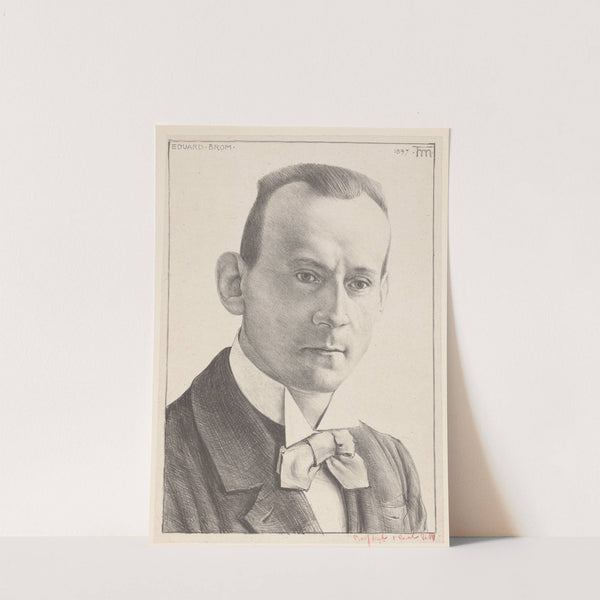 Portret van Eduard Brom by Theo Molkenboer