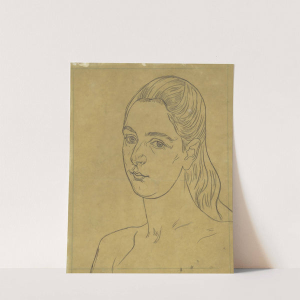 Portret van een jonge vrouw by Jan Veth