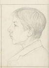 Portret van een jongen, naar links
