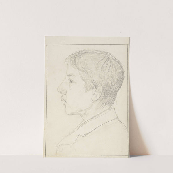 Portret van een jongen, naar links by Jan Veth