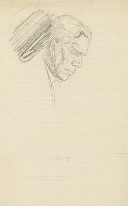 Portret van een man, naar rechts