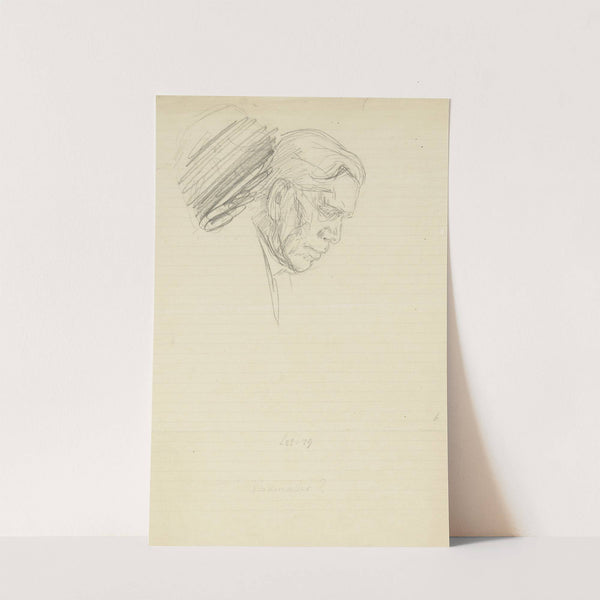 Portret van een man, naar rechts by Jan Veth