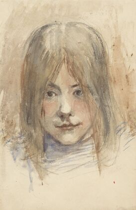Portret van een meisje (1834 - 1911)