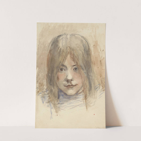 Portret van een meisje (1834 - 1911) by Jozef Israëls