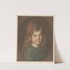 Portret van een onbekend meisje (1878 - 1931) by Heinrich M. Krabbé