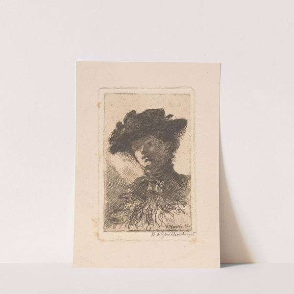 Portret van een onbekende vrouw (1905) by Willem Adrianus Grondhout