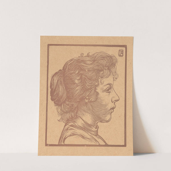 Portret van een onbekende vrouw (1881-1907) by Johannes Josephus Aarts