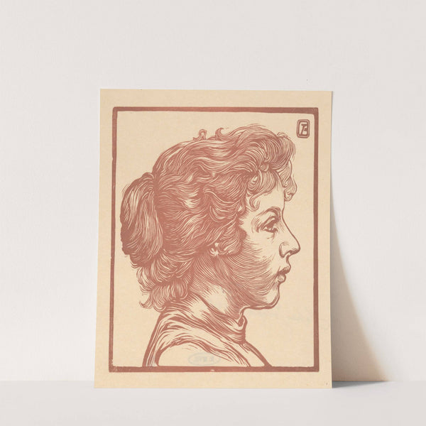 Portret van een onbekende vrouw (1881-1907) by Johannes Josephus Aarts