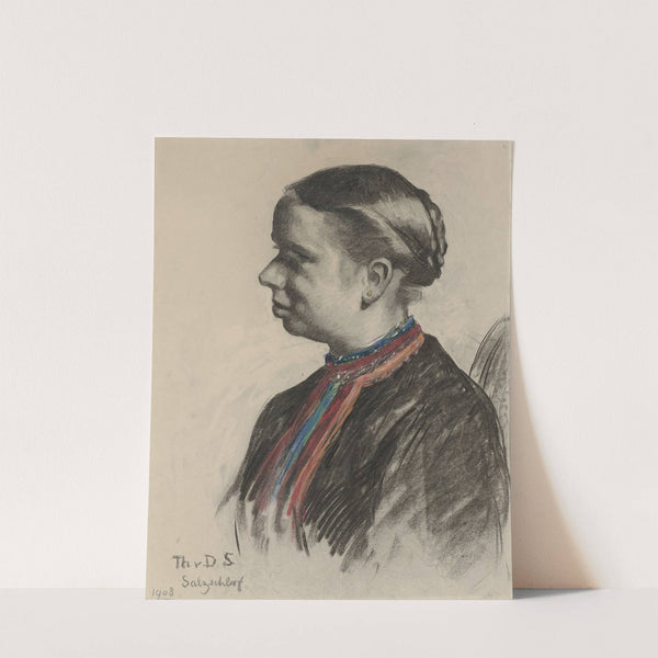 Portret van een Oostenrijkse by Thérèse Schwartze