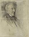Portret van een oude heer, naar rechts