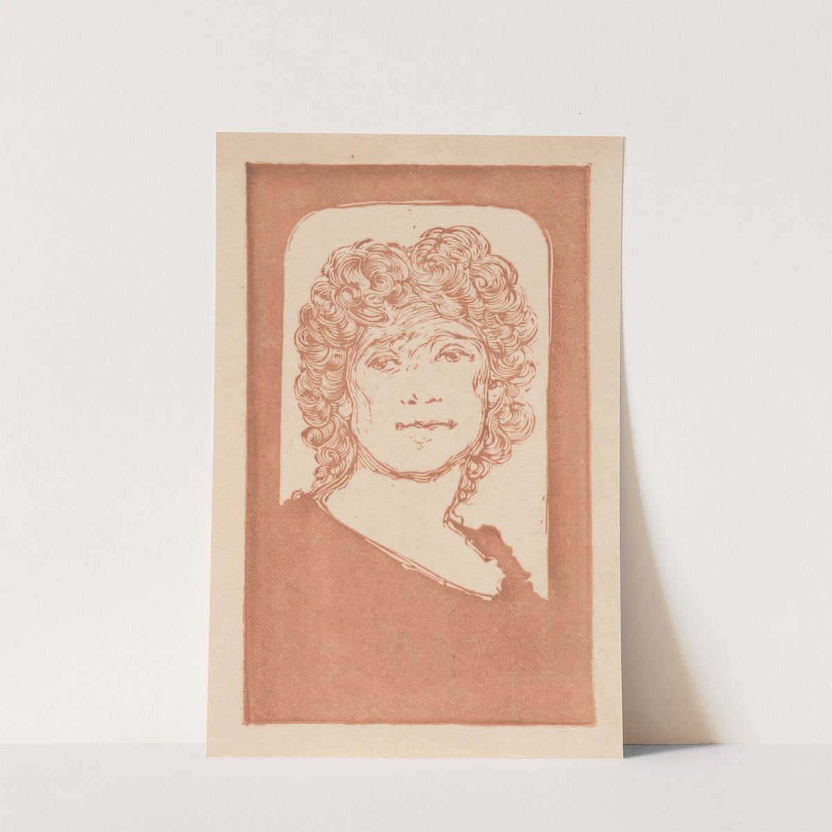 Portret van een vrouw by Bernard Willem Wierink