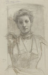 Portret van een vrouw, ten halven lijve