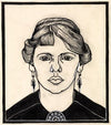 Portret van een vrouw, van voren