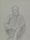 Portret van een zittende man