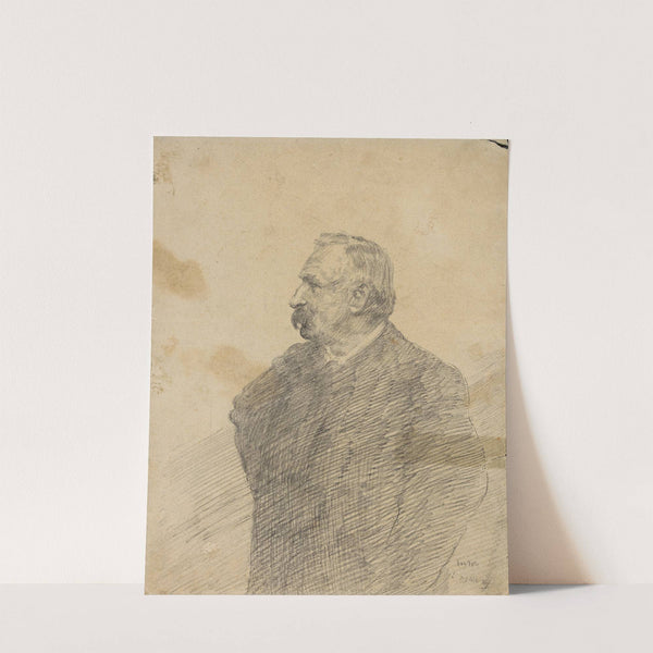 Portret van Ernest Rousseau by James Ensor