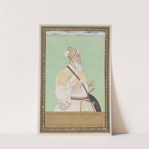 Portret van Fath Jang Khan, de grootvizier van Aurangzeb (1686)