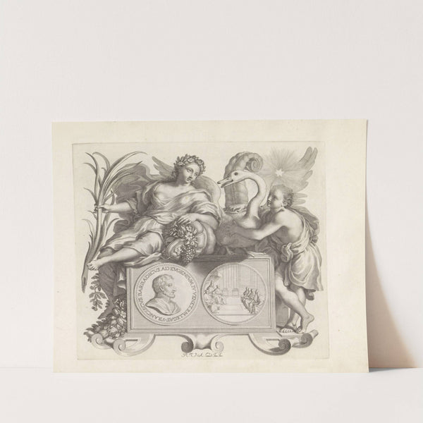 Portret van Francesco Barbarigo en de personificaties Voorspoed en Goed Gesternte (1673-1743) by Robert van Audenaerde