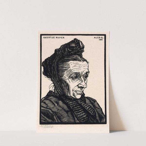 Portret van Geertje Kuijer (1916) by Julie de Graag