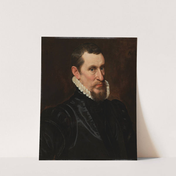 Portret van Gillis Beys by Adriaen Thomasz. Key