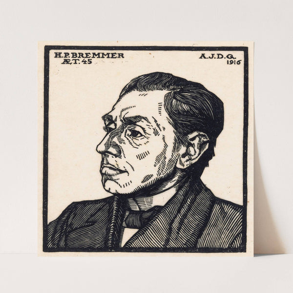 Portret van Hendricus Petrus Bremmer (1916) by Julie de Graag