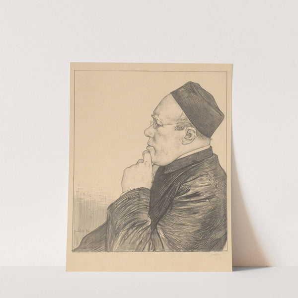 Portret van Herman Johannes Aloysius Maria Schaepman by Jan Veth