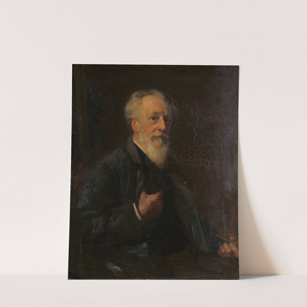 Portret van J.A.B. Stroebel (1821-1905), kunstschilder by Pieter Josselin de Jong