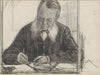 Portret van J.C. van Deventer, schrijvend