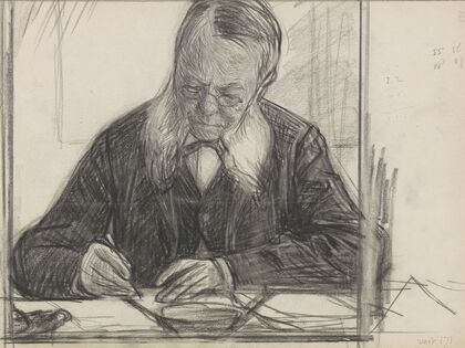 Portret van J.C. van Deventer, schrijvend
