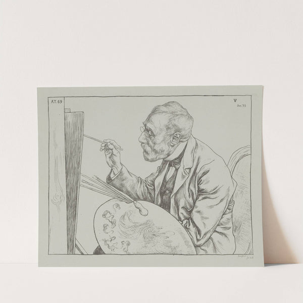 Portret van Jozef Israëls by Jan Veth