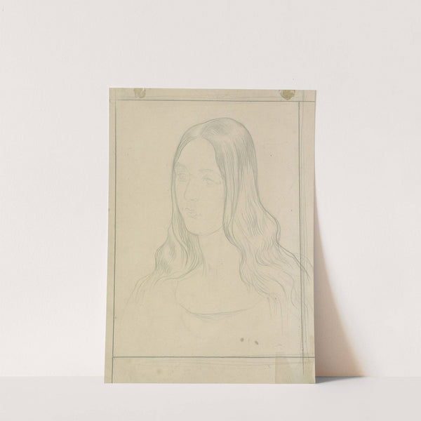 Portret van juffrouw M. van Hoogstraten by Jan Veth